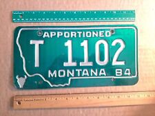 License Plate, Montana, 1984, Apportioned, Debossed Lettering & Skull, T 1102 picture
