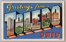 Postcard Greetings From Toledo, Ohio, Large Letter picture