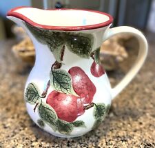 Decorative Pitcher With Hand Painted Apple Motif picture