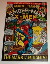MARVEL TEAM UP #4  SPIDER-MAN X-MEN VG 1972 picture
