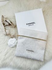 New In Box Chanel Holiday 2023 Top Zipper Pouch In Light Gold GIFT Rare Event picture