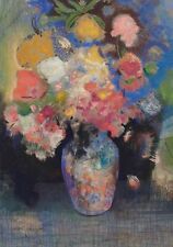 Postcard: Vintage repro - Odilon Redon - Fall Flowers in Vase picture