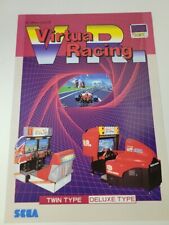 Flyer  SEGA  VIRTUA RACING      Arcade Video Game advertisement original see pic picture
