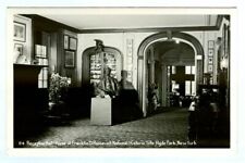 Reception Hall Home of Franklin D. Roosevelt Hyde Park NY REAL PHOTO Postcard picture