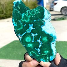 264G Natural Chrysocolla/Malachite transparent cluster rough mineral sample picture