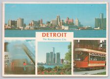 Detroit Michigan, Renaissance City, Multiview, Vintage Postcard picture