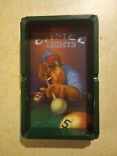 Vintage Camel Lights Ashtray, With Camel Playing Pool  picture