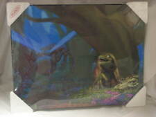 PLAK-IT Sci-Fi Fantasy Art Giant Fly vs Lizard in Forrest Tree Handcrafted NEW picture
