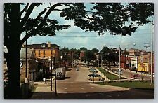 Postcard St Marys PA US 120 & Route 255 Old Cars Truck Esso Gas Station  picture