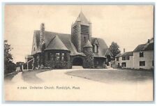 c1905's Unitarian Church Building Tower Road Randolph Massachusetts MA Postcard picture