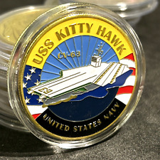 USS KITTY HAWK - CV-63 Challenge Coin United States Navy USN picture