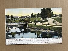 Postcard Paterson New Jersey Passaic River West Side Park Antique NJ PC picture