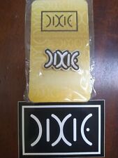 Dixie cannabis company merchandise. pin and sticker, unused, colorado, THC picture