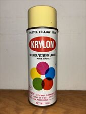Vintage Krylon Pastel Yellow Spray Paint Can - No. 1802 Borden picture