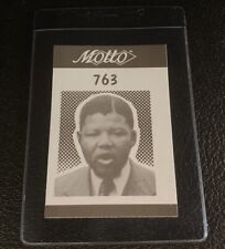 Nelson Mandela Rookie Card 1987 Motto Trivia Game Trading South Africa President picture
