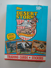Topps 1991 Desert Storm Trading Cards and stickers 36 New Sealed Packs In Box picture