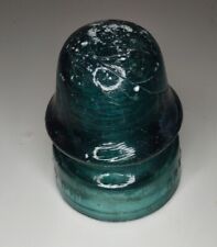 Vintage Brookfield New York  Aqua Blue Glass Insulator picture