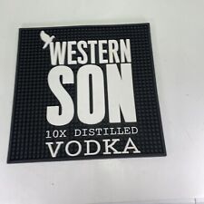 Bar Mat Western Son 10x Distilled Vodka Rubber  Man Cave picture
