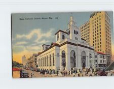 Postcard Gesu Catholic Church Miami Florida USA picture