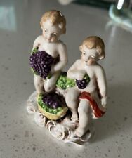 Miniature Cupid Angel Occupied Japan With Grapes picture