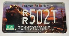 Rare Pennsylvania Railroad License Plate - Preserve Our Heritage - Great Cond. picture