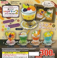 Super Realistic Retro Dessert Glass Mascot 2 All 5 Set Capsule Toys Gashapon picture
