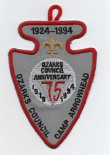 Ozarks Council 75th & Camp Arrowhead 70th 1994 Patch, Mint picture