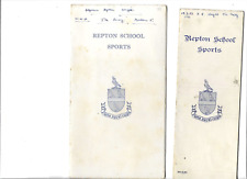 3 x Repton School (Derbyshire) School  Sports fixtures & Results 1953 & 1957 picture