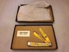 Vintage John Wayne The “Duke” 1907-1979 Trapper Pocket Knife Case XX Gold Tone picture