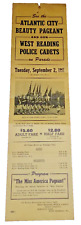 SEPTEMBER 1947 READING COMPANY MISS AMERICA ATLANTIC CITY FRAMABLE BROADSIDE picture