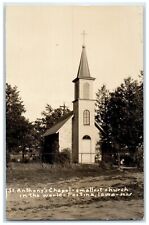 c1940's St. Anthony's Chapel Smallest Church Festina Iowa IA RPPC Photo Postcard picture
