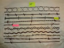 Antique Barbed Wire, 10 DIFFERENT PIECES, Excellent starter bundle #Bdl 25 picture