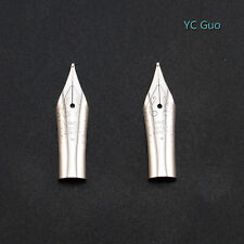 2X Medium Nibs For Wing Sung 698 & 659 Fountain Pen Silver Color picture