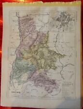 Old Map 1900 France Department Of La Drôme Montélimar Die Valencia Nyons Isère picture