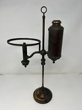 Antique C.F.A. HINRICHS Kerosene Student Desktop Lamp PAT. DEC 1, 1874 picture