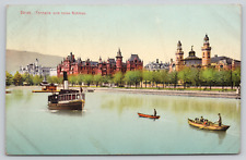 Postcard Zurich Tohalle und rotes Schloss postmarked 1910 divided back A114 picture