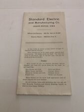 c. 1920's Standard Electric Cedar Rapids Iowa Lighting Brochure Catalog picture