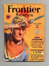 Frontier Stories Pulp Jan 1934 Vol. 13 #3 GD picture