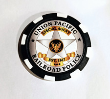 Union Pacific Railroad Police Special Agent Poker Chip Coin - FREE Tracked USPS picture