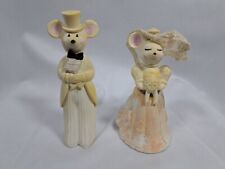Avon Vintage Bottles Church Mouse Bride and Groom Delicate Daisies Cologne picture