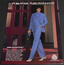 1985 Print Ad Sexy Heels Long Legs Fashion Lady Brunette Pure Pendleton Beauty picture