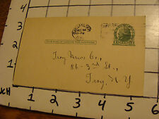 Vintage Troy NY: 1924 post card, TO TROY NEWS CO. about returns HOT DOG, SECRETS picture