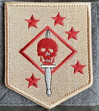 ISAF JSOC FORCE RECON JTF SSI: MARSOC RAIDERS HOOK LOOP PATCH DESERT RED BADGE picture