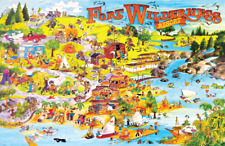 Fort Wilderness Resort Retro 1970s Map Walt Disney World Poster Print picture