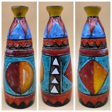 Vintage GIOVANNI DESIMONE (1930-1991) Sign Geometric Italian Lidded Vessel Vase picture