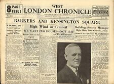west london chronicle oct 11th - 1946 -  barkers & kensington square picture