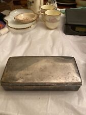 ANTIQUE TOWLE SILVER-PLATE WOOD LINED RECTANGULAR BOX picture