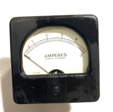 VINTAGE PANEL METER - DC AMPERES 0-5 FROM HAM RADIO ESTATE - MARION HONEYWELL picture