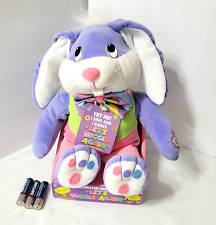 Animated Easter Bunny Dan Dee Plush Toy NEW Motion Sing Dance Lets Wiggle Again picture
