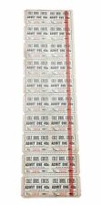 Vintage COLE BROS CIRCUS Tickets 40c Passes Cole Brothers Lot of 10 Unused picture